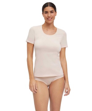 Falke 2-Pack T-Shirt Round-neck Daily Comfort Kadın Gömlek Bej Rengi | 79WRMYGHK
