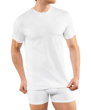 Falke 2-Pack T-Shirt Round-neck Daily Comfort Erkek Kısa Kollu Gömlek Beyaz | 46ZEKFBPM