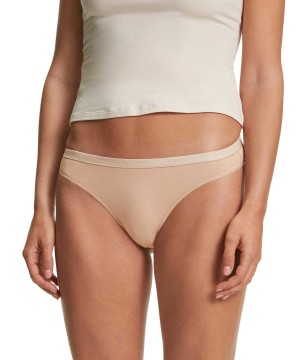 Falke 2-Pack Thong Daily Comfort Kadın Panties & Slips Kahverengi | 62BPXLMYA