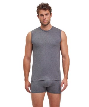 Falke 2-Pack Top Round-neck Daily Comfort Erkek Yelek Gri | 13MLBWNSQ