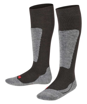 Falke Active Ski Knee-high Socks Çocuk Çorap Siyah | 02DOIECAG