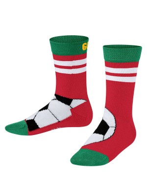 Falke Active Soccer Socks Çocuk Çorap Kırmızı | 62SBQEFRO