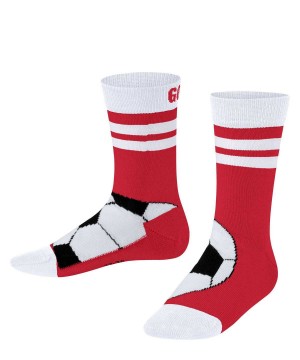 Falke Active Soccer Socks Çocuk Çorap Kırmızı | 64CZSMHWF
