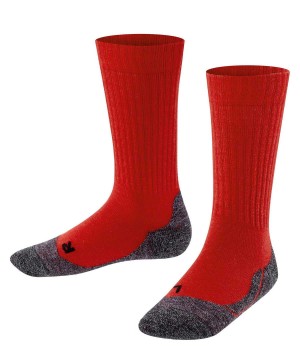 Falke Active Warm Socks Çocuk Çorap Kırmızı | 45HZOQRNW