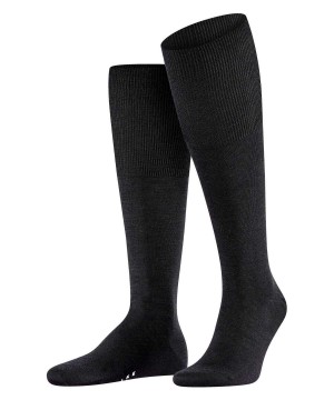 Falke Airport Knee-high Socks Erkek Çorap Siyah | 15BSQDIRL