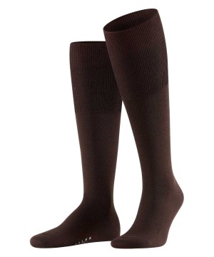 Falke Airport Knee-high Socks Erkek Çorap Kahverengi | 10BZYOETX