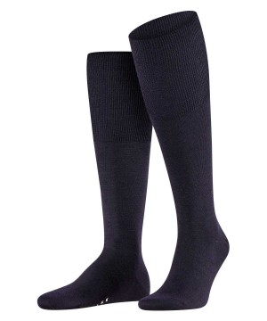Falke Airport Knee-high Socks Erkek Çorap Mavi | 67LWQFRTO