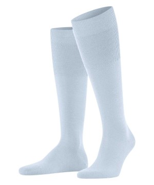 Falke Airport Knee-high Socks Erkek Çorap Mavi | 39YOTQJUV