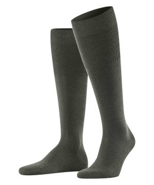 Falke Airport Knee-high Socks Erkek Çorap Yeşil | 92IUKVFPT