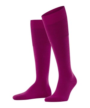 Falke Airport Knee-high Socks Erkek Çorap Pembe | 07EGFRMOL