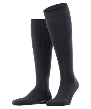 Falke Airport Plus Knee-high Socks Erkek Çorap Mavi | 30ZYAUOXT