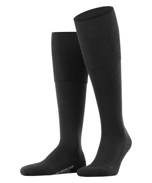 Falke Airport Plus Knee-high Socks Erkek Çorap Siyah | 43XKHAOUR
