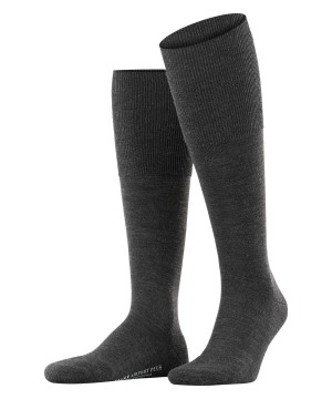 Falke Airport Plus Knee-high Socks Erkek Çorap Gri | 54OXJTIAC