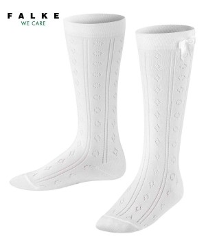 Falke Ajour Knee-high Socks Çocuk Çorap Beyaz | 45QXDGKML