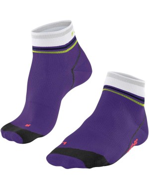Falke BC Impulse Short Biking Short sock Kadın Sports Socks Mor | 85NJEFSHP