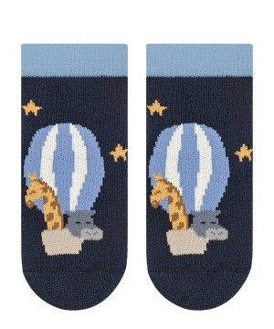 Falke Baby Balloon Animals Slippers Bebek House Socks & Slippers Mavi | 86PCBYMQJ