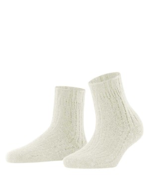 Falke Bedsock Rib House socks Kadın Çorap Beyaz | 41LWZMGYO