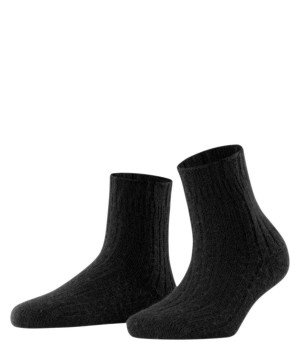 Falke Bedsock Rib House socks Kadın Çorap Siyah | 89XRZBWNI