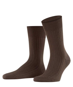 Falke Bristol Pure Socks Erkek Çorap Kahverengi | 54SEHZXWA