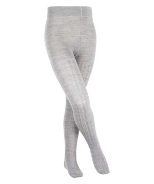 Falke Cable Tights Çocuk Tights Gri | 85NGMPYBJ