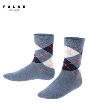 Falke Classic Argyle Socks Çocuk Çorap Mavi | 71BIGENAK