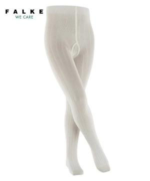 Falke Classic Rib Tights Çocuk Tights Beyaz | 39HQMAREY