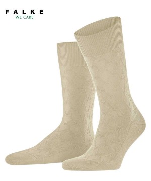 Falke Classic Tale Socks Erkek Çorap Bej Rengi | 76WMNHCRQ
