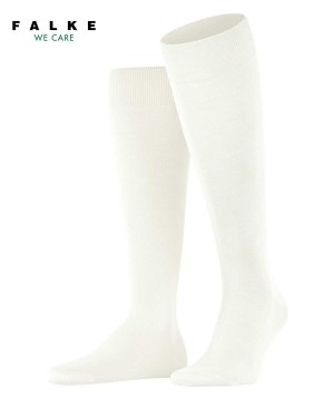 Falke ClimaWool Knee-high Socks Erkek Çorap Beyaz | 02DFPMIUO