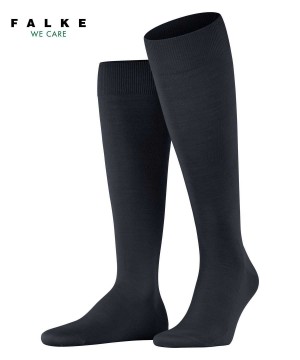 Falke ClimaWool Knee-high Socks Erkek Çorap Mavi | 19KCXUODZ