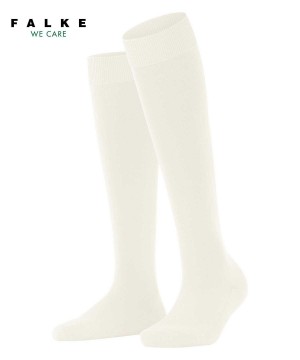 Falke ClimaWool Knee-high Socks Kadın Çorap Beyaz | 46FULNHMT