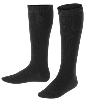 Falke Comfort Wool Knee-high Socks Çocuk Çorap Siyah | 74UORDYTP