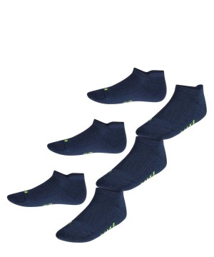 Falke Cool Kick 3-Pack Sneaker Socks Çocuk Çorap Mavi | 23AXUPJNL