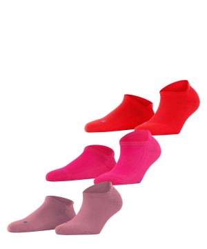 Falke Cool Kick 3-Pack Socks Kadın Çorap Multicolored | 05IJYXVOE