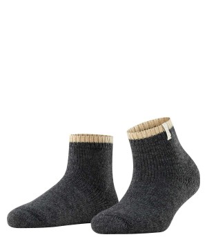 Falke Cosy Plush Short sock Kadın Çorap Gri | 40TLCPSHE