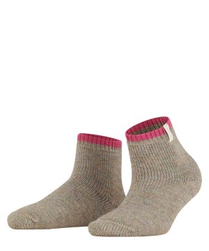 Falke Cosy Plush Short sock Kadın Çorap Kahverengi | 92XCPJUWN