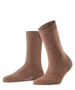 Falke Cosy Wool Socks Kadın Çorap Kahverengi | 65IXATHZY