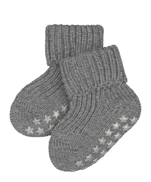 Falke Cotton Catspads House socks Bebek Çorap Gri | 03AJCKDNG