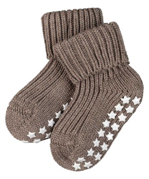 Falke Cotton Catspads House socks Bebek Çorap Kahverengi | 15ADHSVWJ