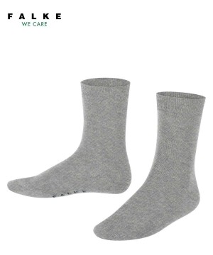 Falke Cotton Finesse Socks Çocuk Çorap Gri | 80XLHPNBD