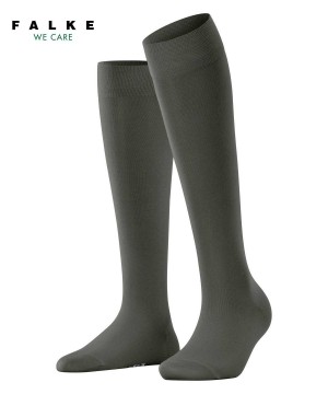 Falke Cotton Touch Knee-high Socks Kadın Çorap Yeşil | 91SFTYRVK