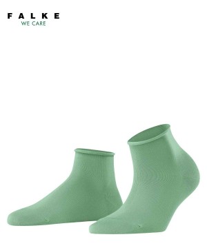 Falke Cotton Touch Short sock Kadın Çorap Yeşil | 76BSRNEGK