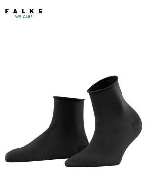 Falke Cotton Touch Short sock Kadın Çorap Siyah | 48RVAYJWP