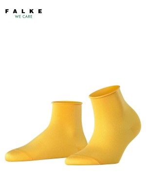 Falke Cotton Touch Short sock Kadın Çorap Sarı | 86MGHWDTO