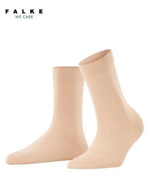Falke Cotton Touch Socks Kadın Çorap Bej Rengi | 98VNBGAJY