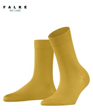 Falke Cotton Touch Socks Kadın Çorap Sarı | 47MIWSRJV
