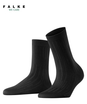 Falke Dash Rib Socks Kadın Çorap Siyah | 08NRIXDUG