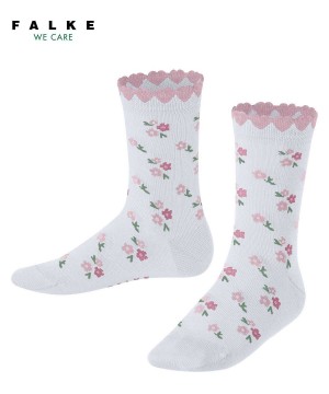 Falke Ditsy Flowers Socks Çocuk Çorap Beyaz | 35SLYEKXR