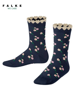 Falke Ditsy Flowers Socks Çocuk Çorap Mavi | 69BAYPLWJ