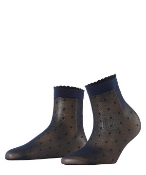 Falke Dot 15 DEN Ankle socks Kadın Çorap Mavi | 12VLERMOB