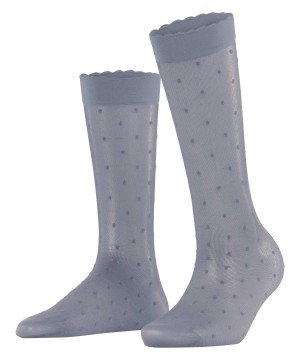 Falke Dot 15 DEN Knee-high Socks Kadın Çorap Gri | 58OTSLAZW
